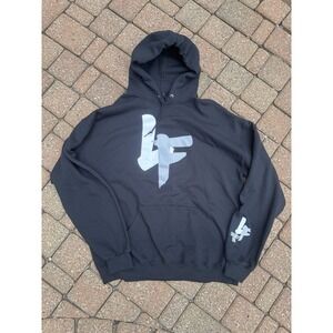LF Black Hoodie XL luxury Fit Mens Grunge Street Style Hip‎ Hop